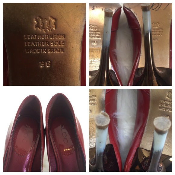 ALDO 👠 Red Patent Leather Cutout Stilettos - Picture 8 of 8